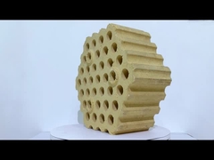 37 lubang Checker bata low creep Chequer bata untuk pabrik baja kompor ledakan panas